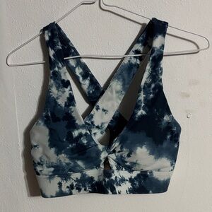 Fabletics Blue Tie-Dye Sports Bra